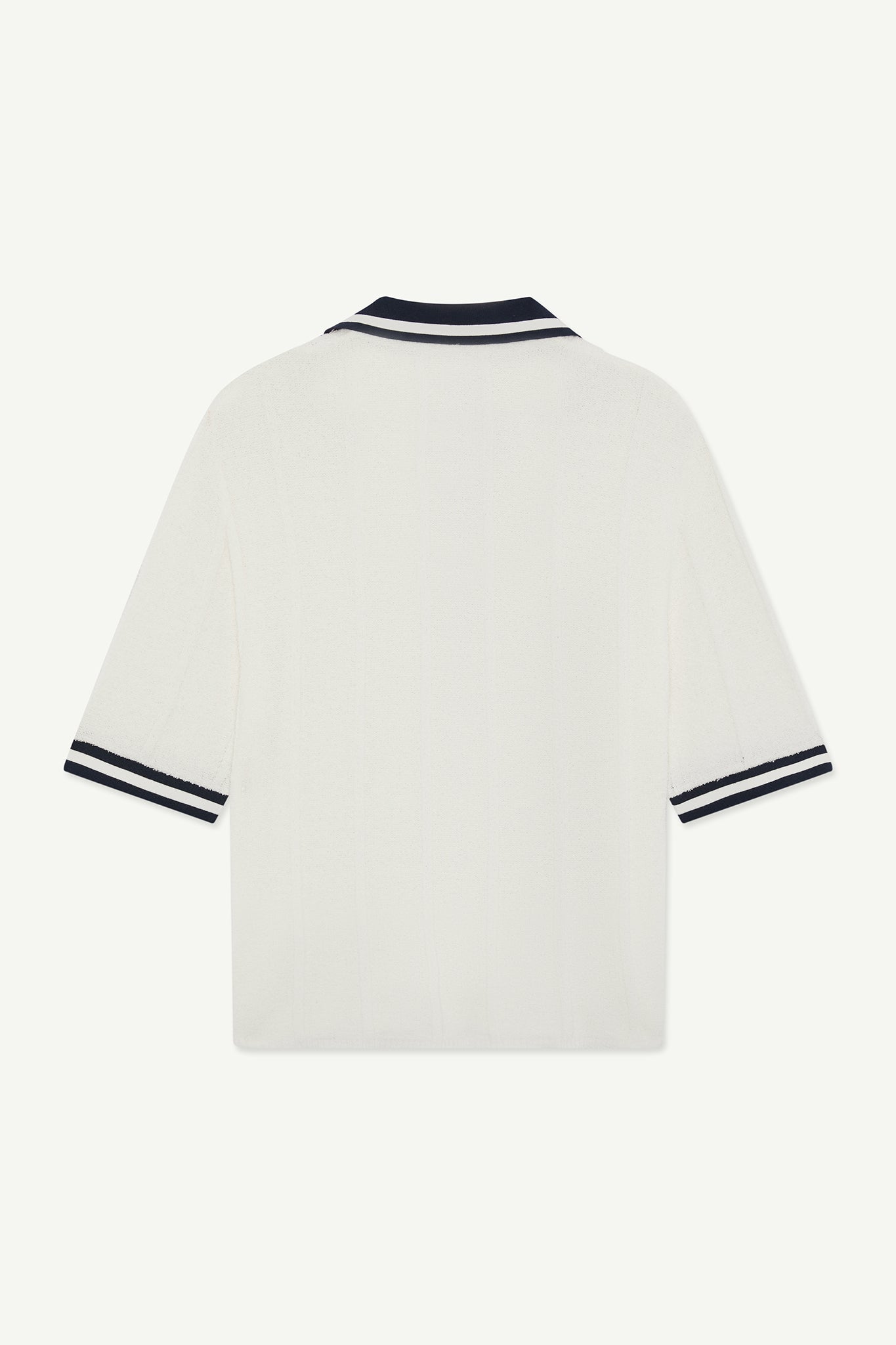 Bouclé Pinstripe Polo