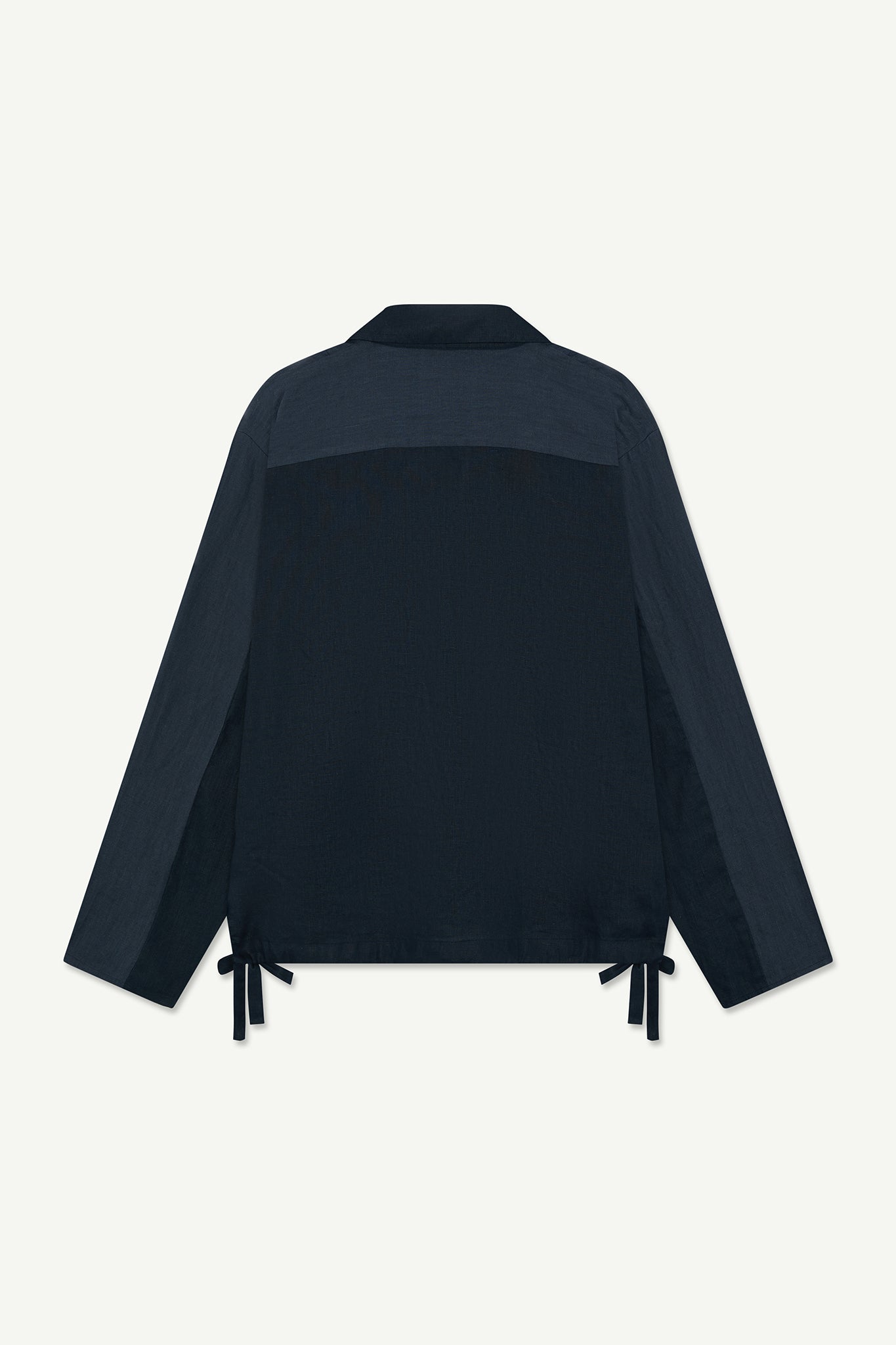 Linen Drill Top Navy