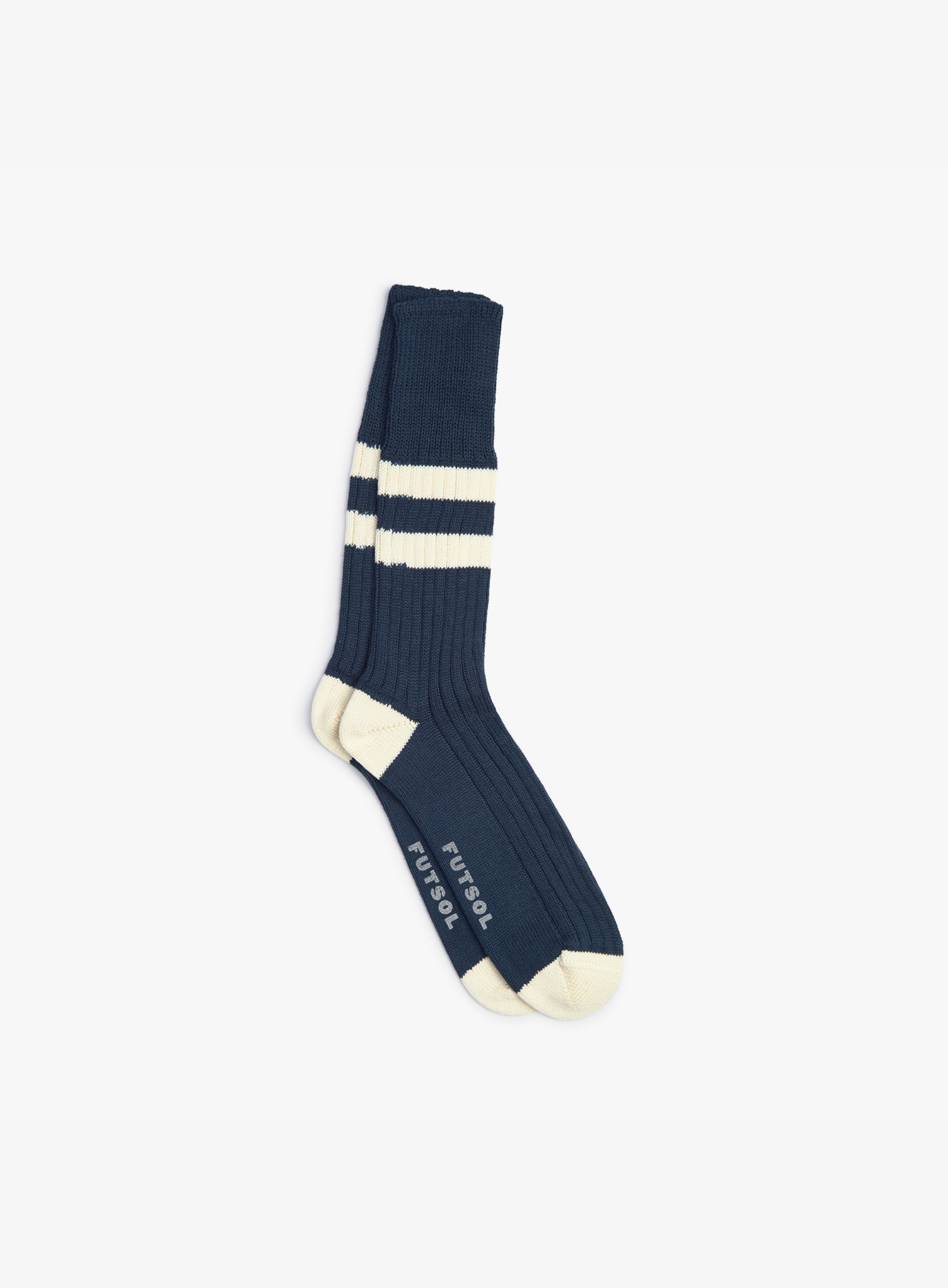 Cotton Striped Calf Socks