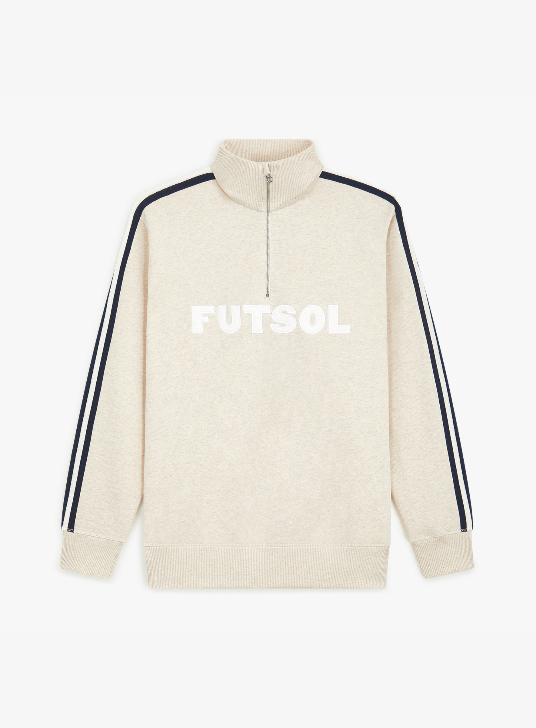 Warm-Up Quarter Zip Ecru