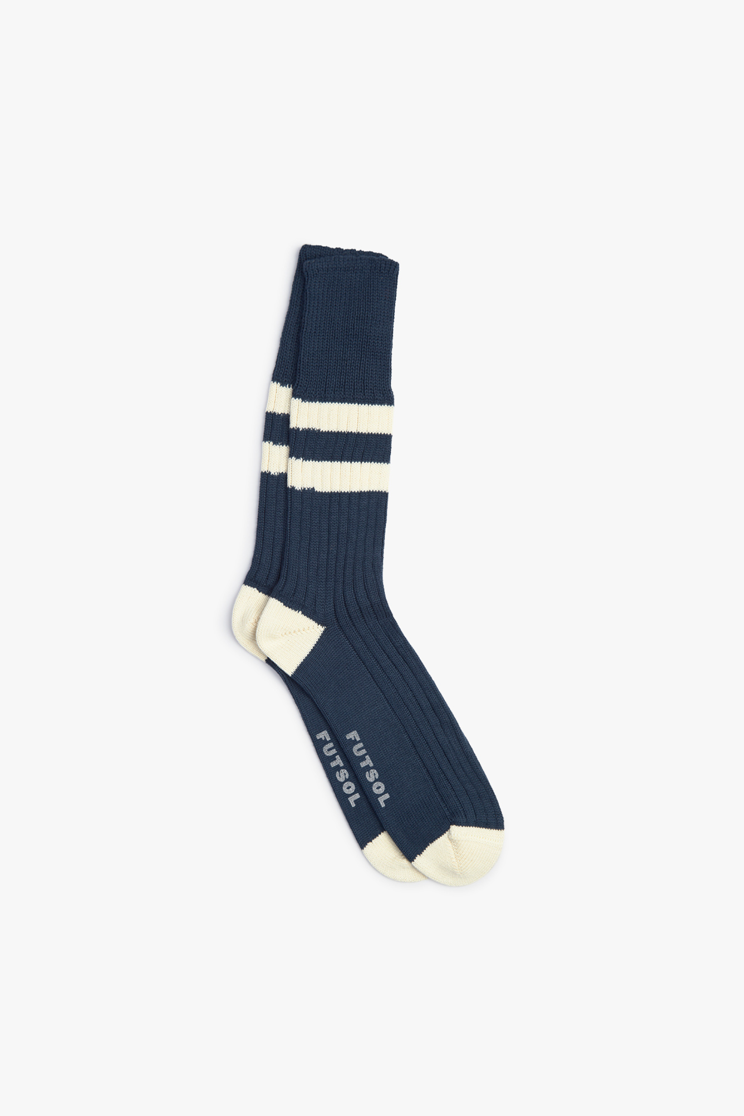 Cotton Striped Calf Socks