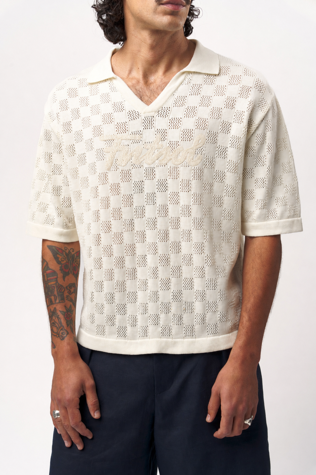 Crochet Checkerboard Polo