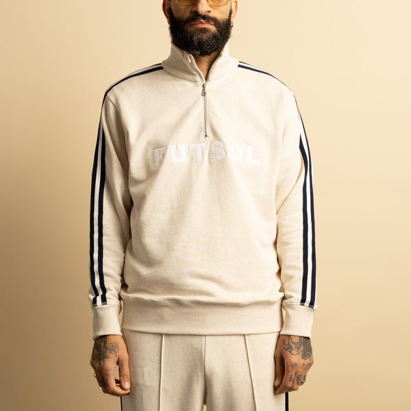 Warm-Up Quarter Zip Ecru