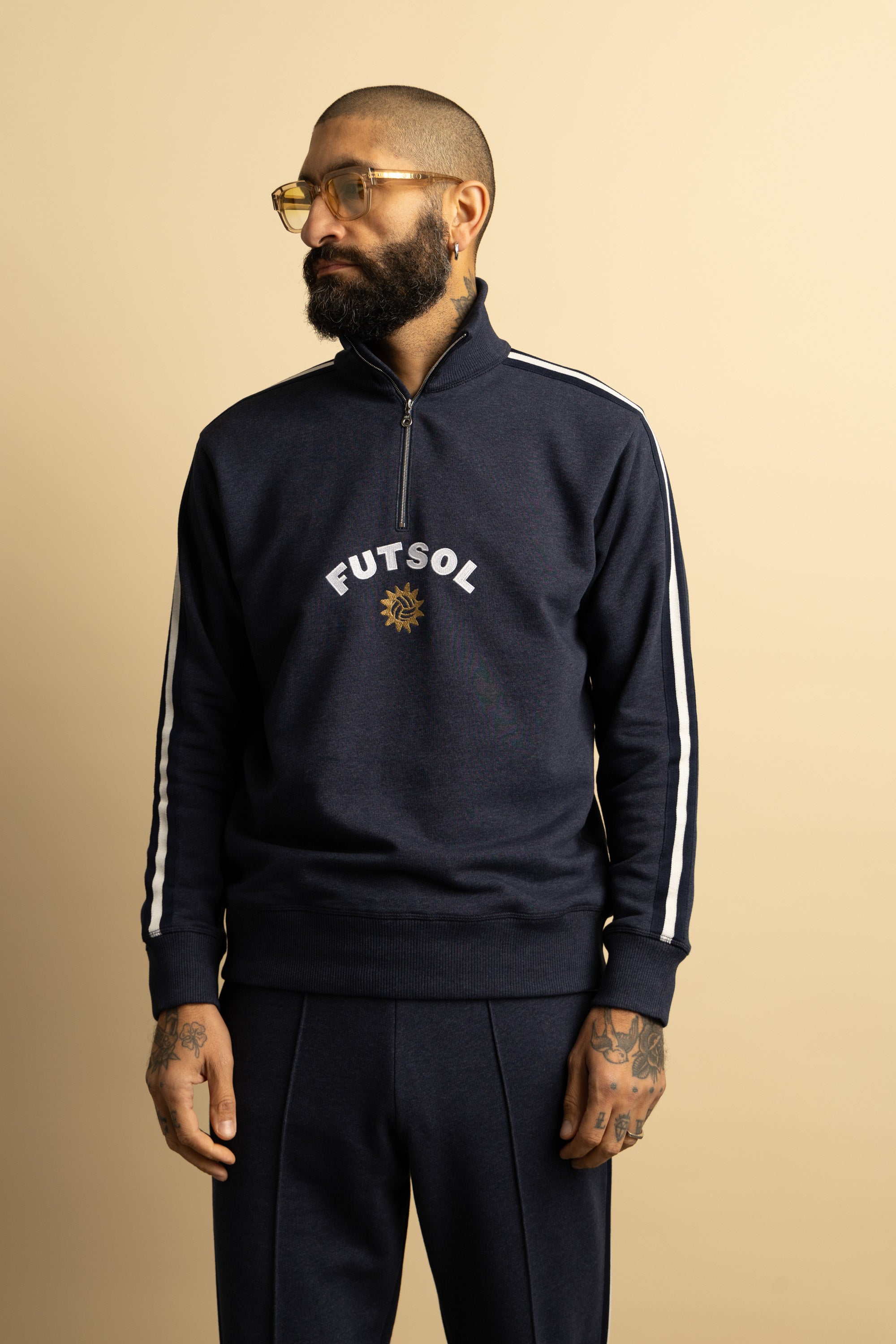 Warm-Up Quarter-Zip Navy