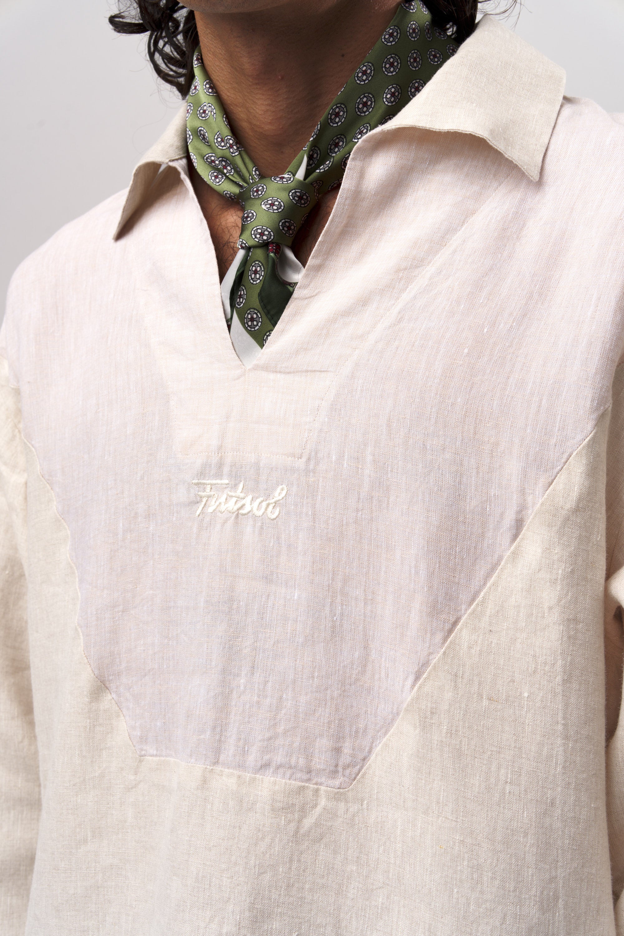 Linen Drill Top Birch
