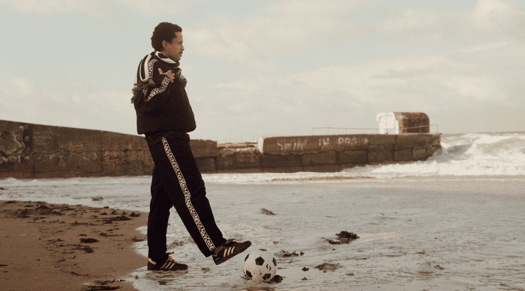 Track Pants on the beach